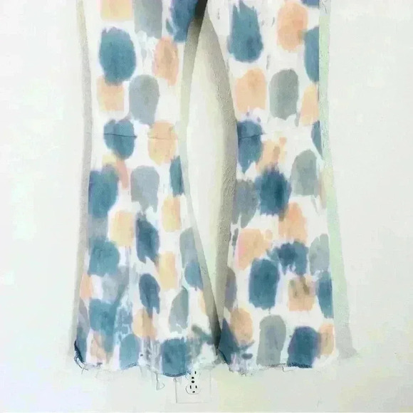 Peach Love High Rise Bell Bottom Flare polka Dot Tie Dye S (2-4) - Picture 10 of 14